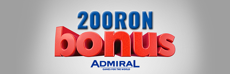200 lei bonus de la Admiral