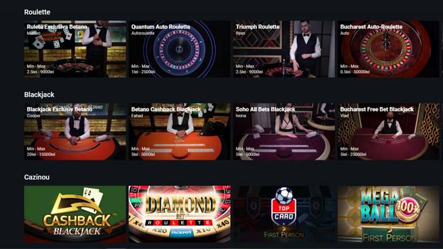 jocuri betano live casino
