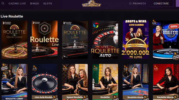 jocuri ruletă live CashPot Casino