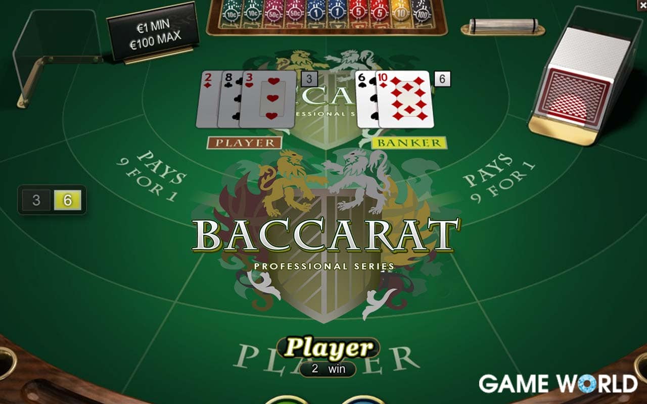 oferta baccarat Game World Casino