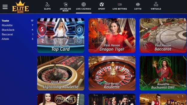 elite slots live casino