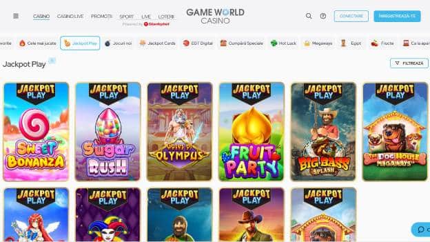 jocuri game world casino cu jackpot