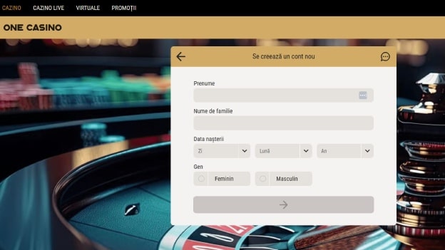 deschidere cont one casino