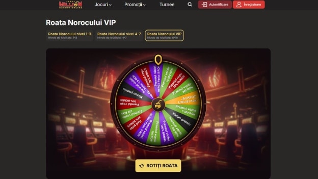 million casino roata norocului