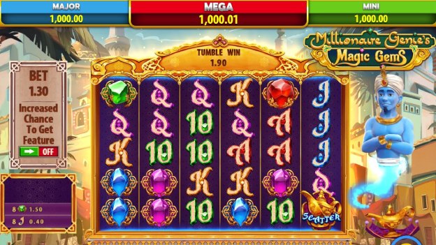millionaire genies magic gem slot