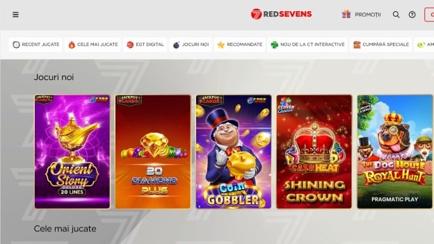 sloturi red sevens casino