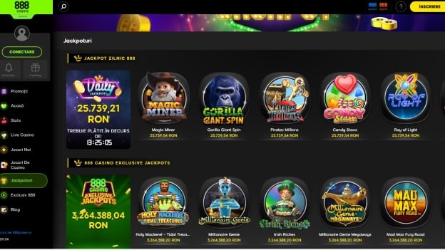888 exclusive jackpots