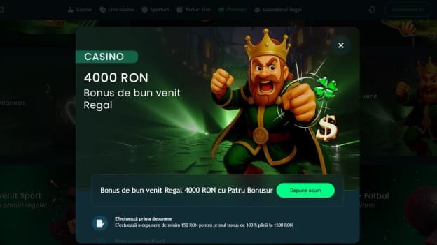 bonus bun venit king casino