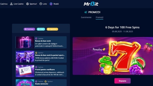 100 rotiri gratuite mr bit