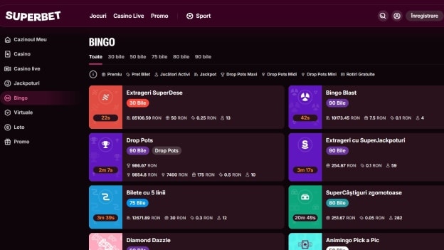 superbet bingo