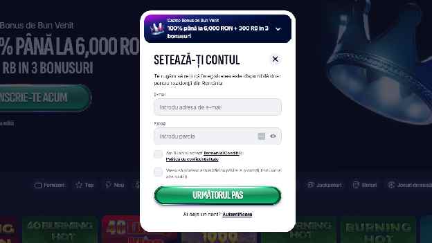 Inregistrare Swiper casino