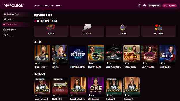 napoleon games live casino