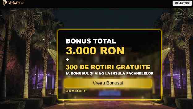 pacanele.ro bonus cu depunere