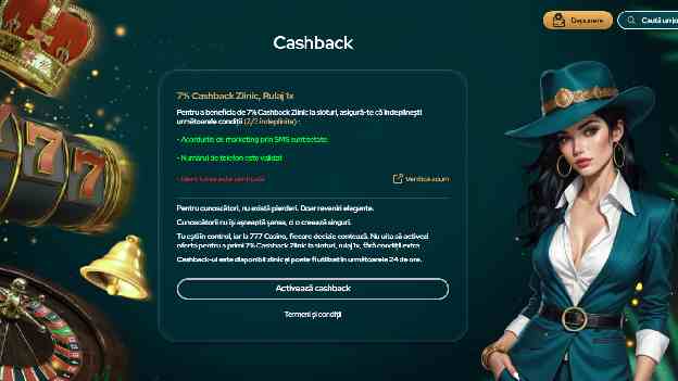 777 casino cashback