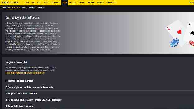 ghid fortuna poker