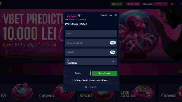 formular inregistrare vbet