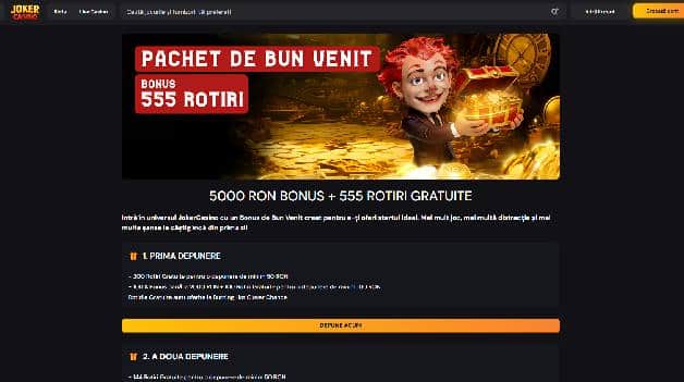 joker bonus de bun venit