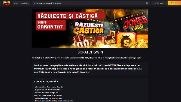 scratch and win joker casino