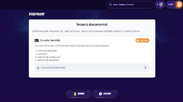 zinx verificare cont